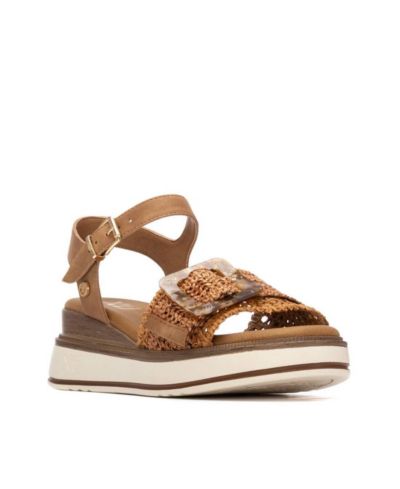XTI Women's Comfort Mini Wedge Sandals