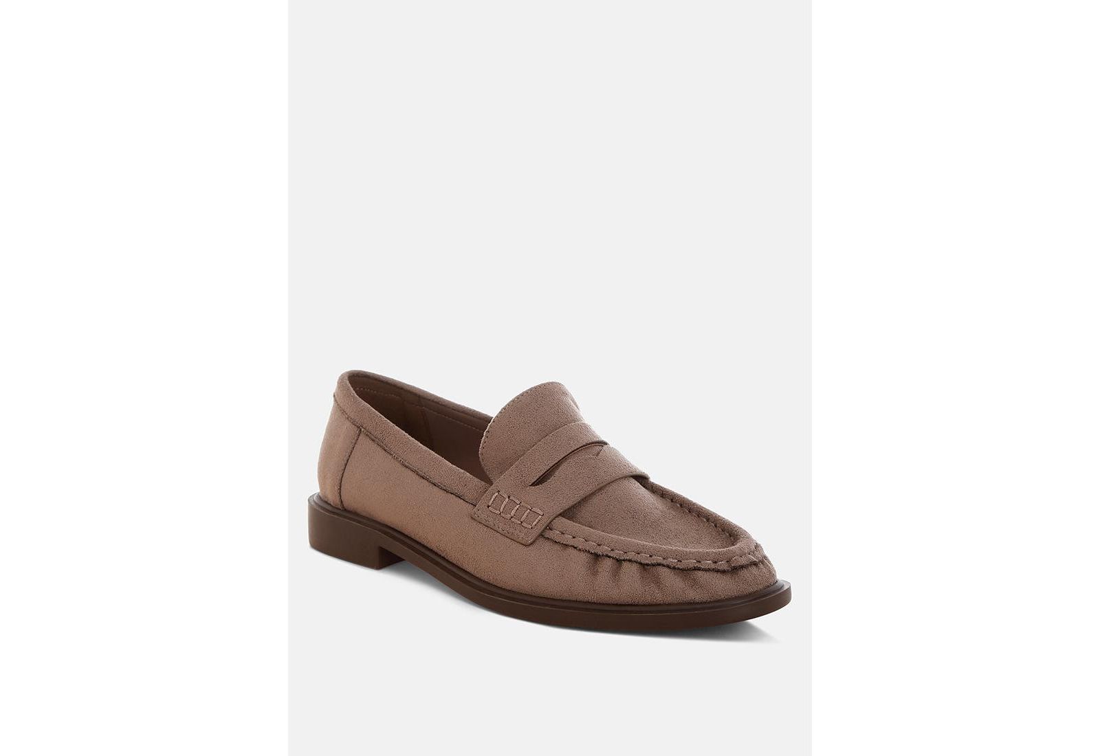 London Rag Women's Fhalko Penny Strap Low Block Heel Loafers
