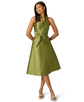 Adrianna Papell Женское Tie-Front Midi Dress