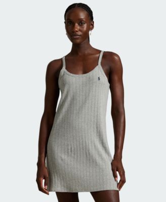 Polo Ralph Lauren платье-комбинация Cami Slip из хлопка с круглым вырезом для женщин