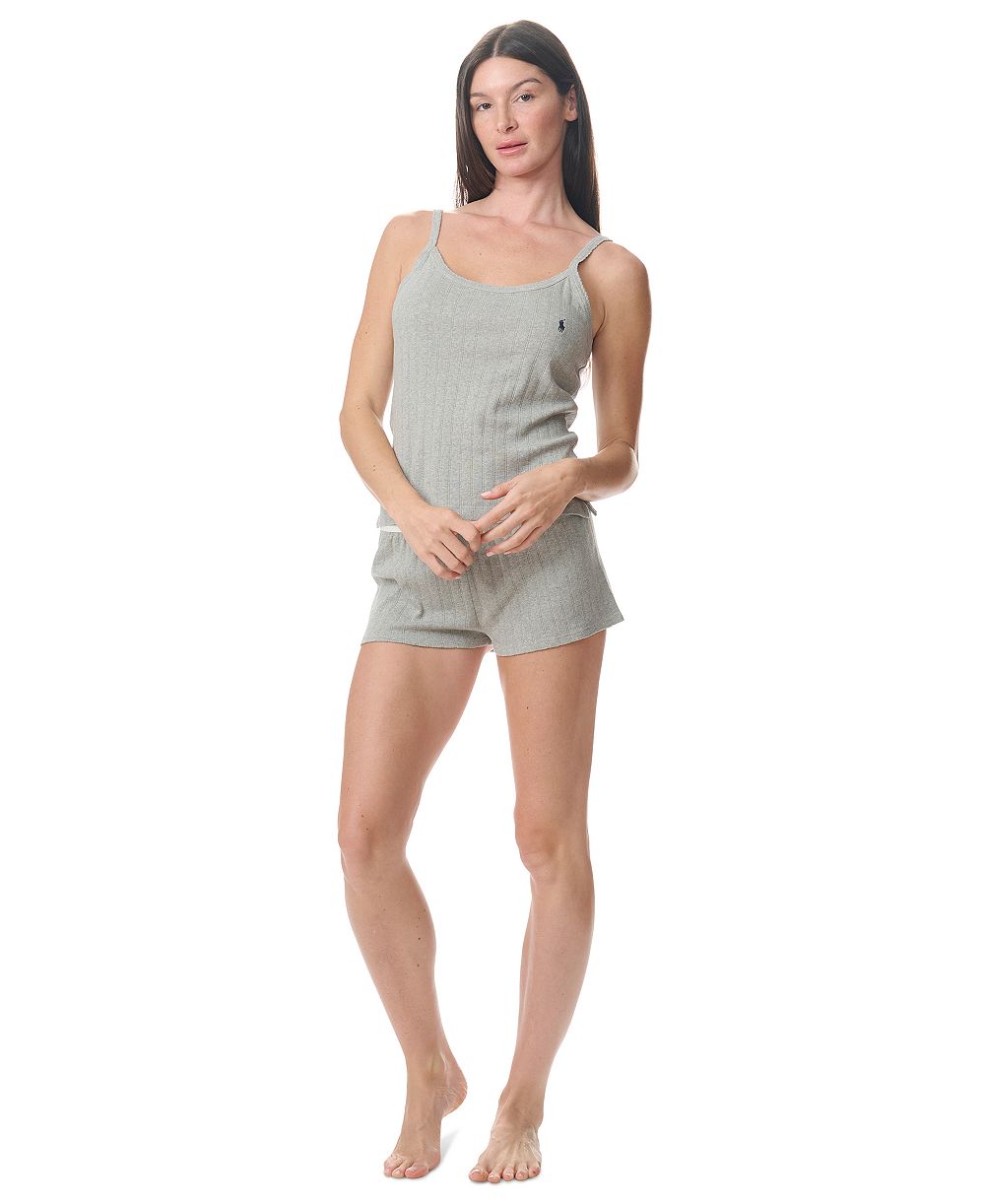 Polo Ralph Lauren Женский комплект из топа-ками и шорт, 2-piece pajama set из хлопка