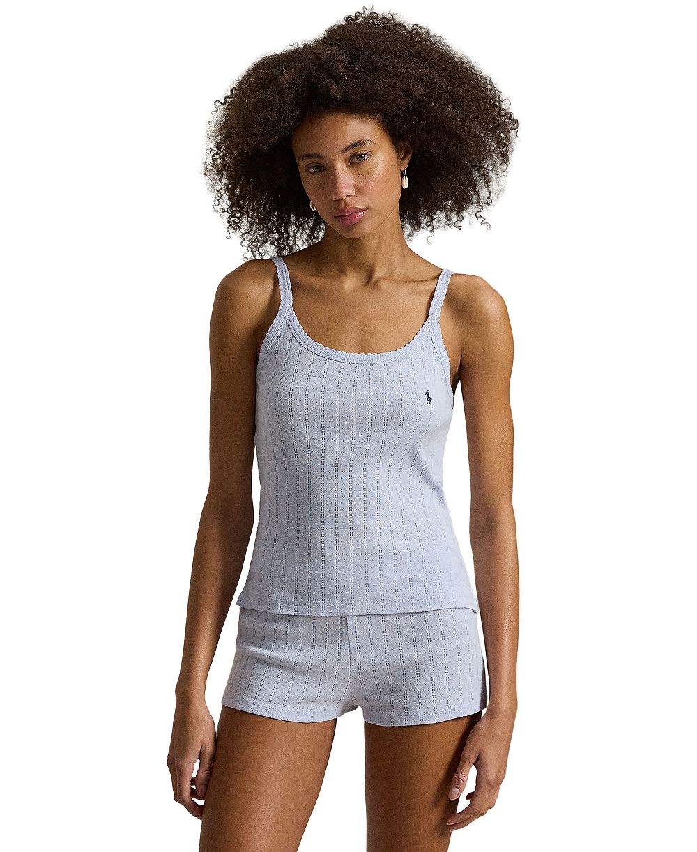 Женский комплект из топа-ками и шорт Polo Ralph Lauren Cotton, 2-Piece Pajama Set