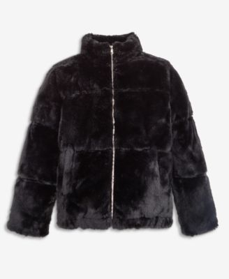 Steve Madden женская пуховая куртка с капюшоном и отделкой из искусственного меха, водоотталкивающая, для девочек 4-16