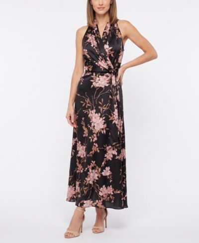 Taylor Women's Floral V-Neck Fit & Flare Dress