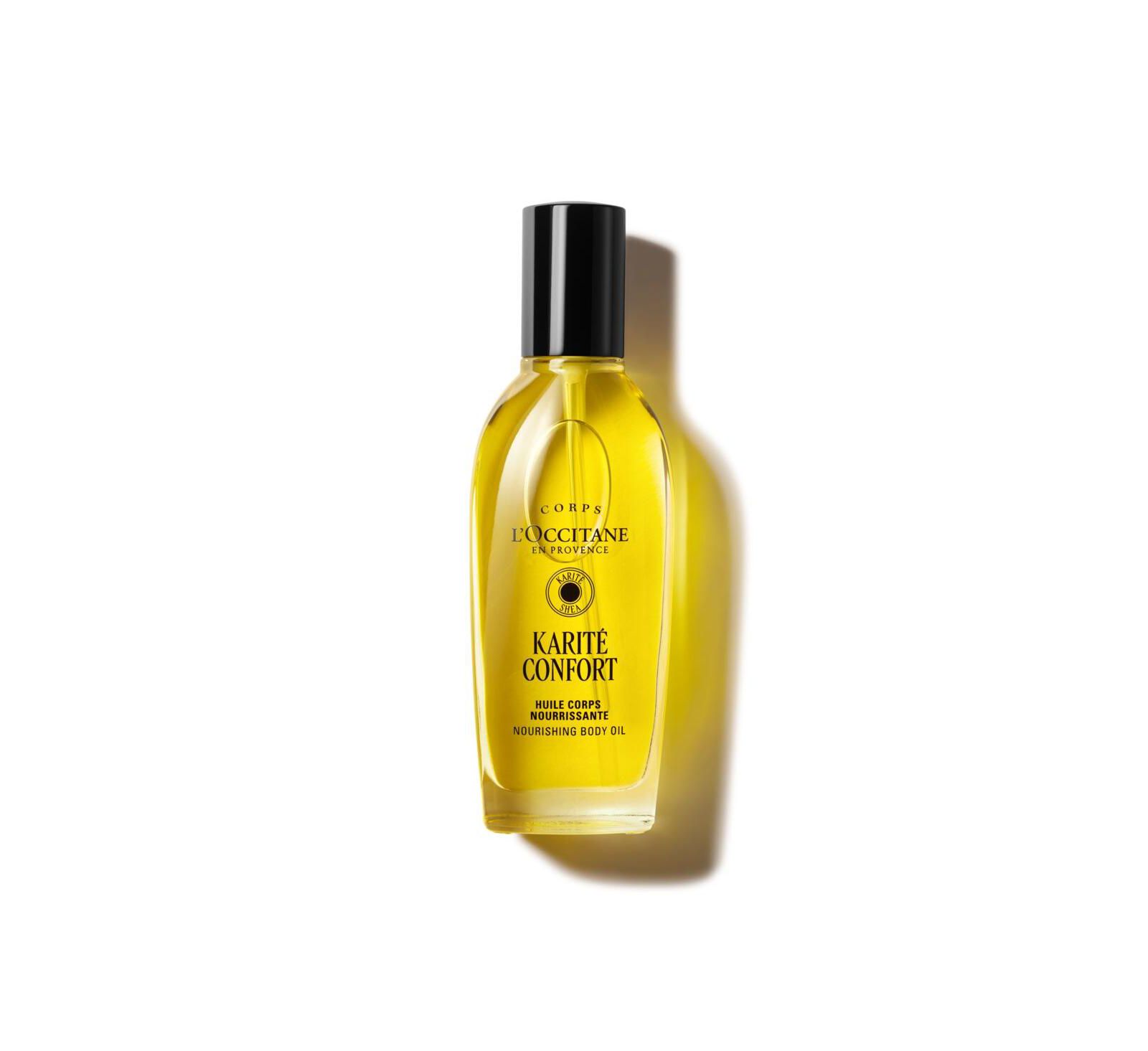 L'Occitane, питательное масло для тела Karite Confort, 3.30 fl oz