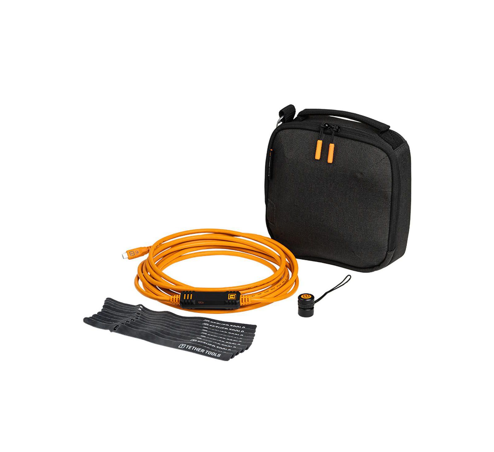 Стартовый набор Tether Tools с кабелем TetherPro Optima 10G 15' USB-C to USB-C, TetherGuard и сумкой