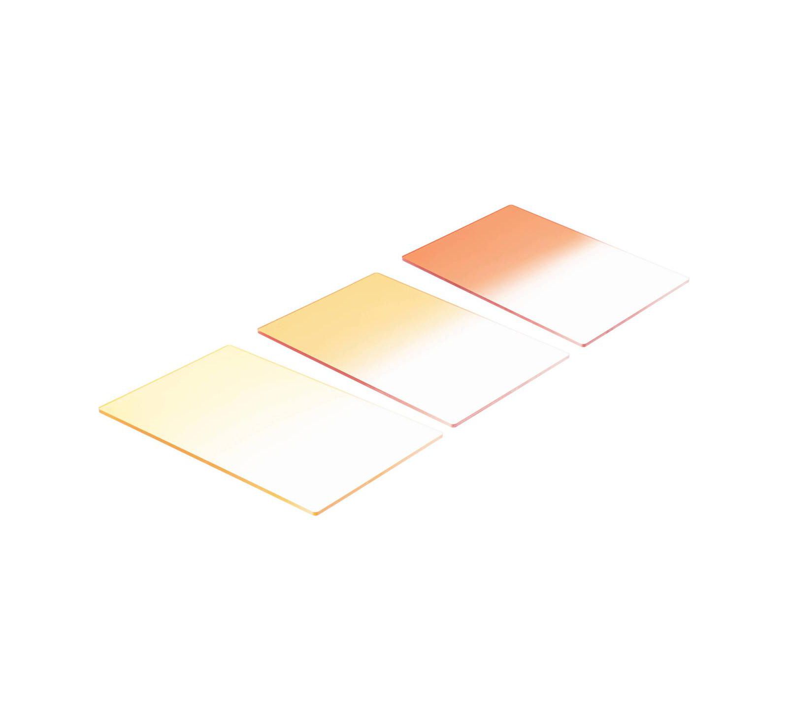 Lee Filters Sunset Graduated Resin Filter Set for Rectangular Filter Holders, 3-Piece