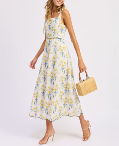 Женское платье En Saison Audery Belted Tie-Shoulder