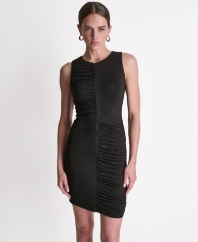BCBG Women's Ruched Sleeveless Bodycon Dress