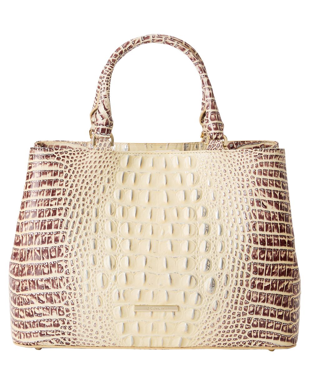 Brahmin Denise Medium Leather Satchel Handbag