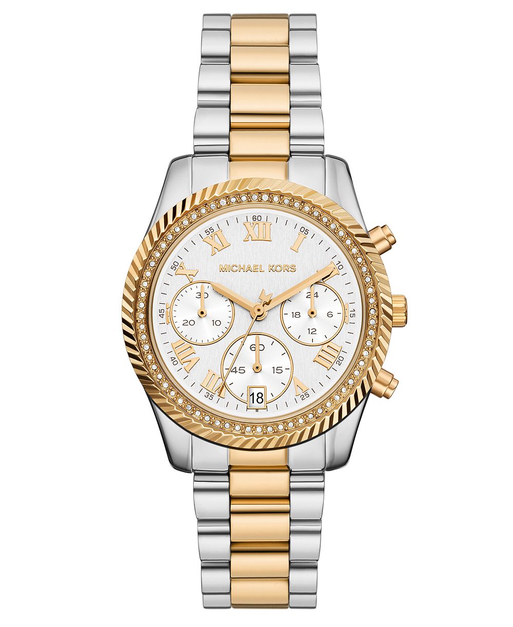 Женские кварцевые часы Michael Kors Lexington из двухцветной нержавеющей стали, 36 мм