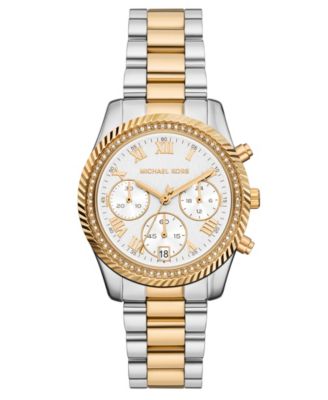 Женские кварцевые часы Michael Kors Lexington из двухцветной нержавеющей стали, 36 мм