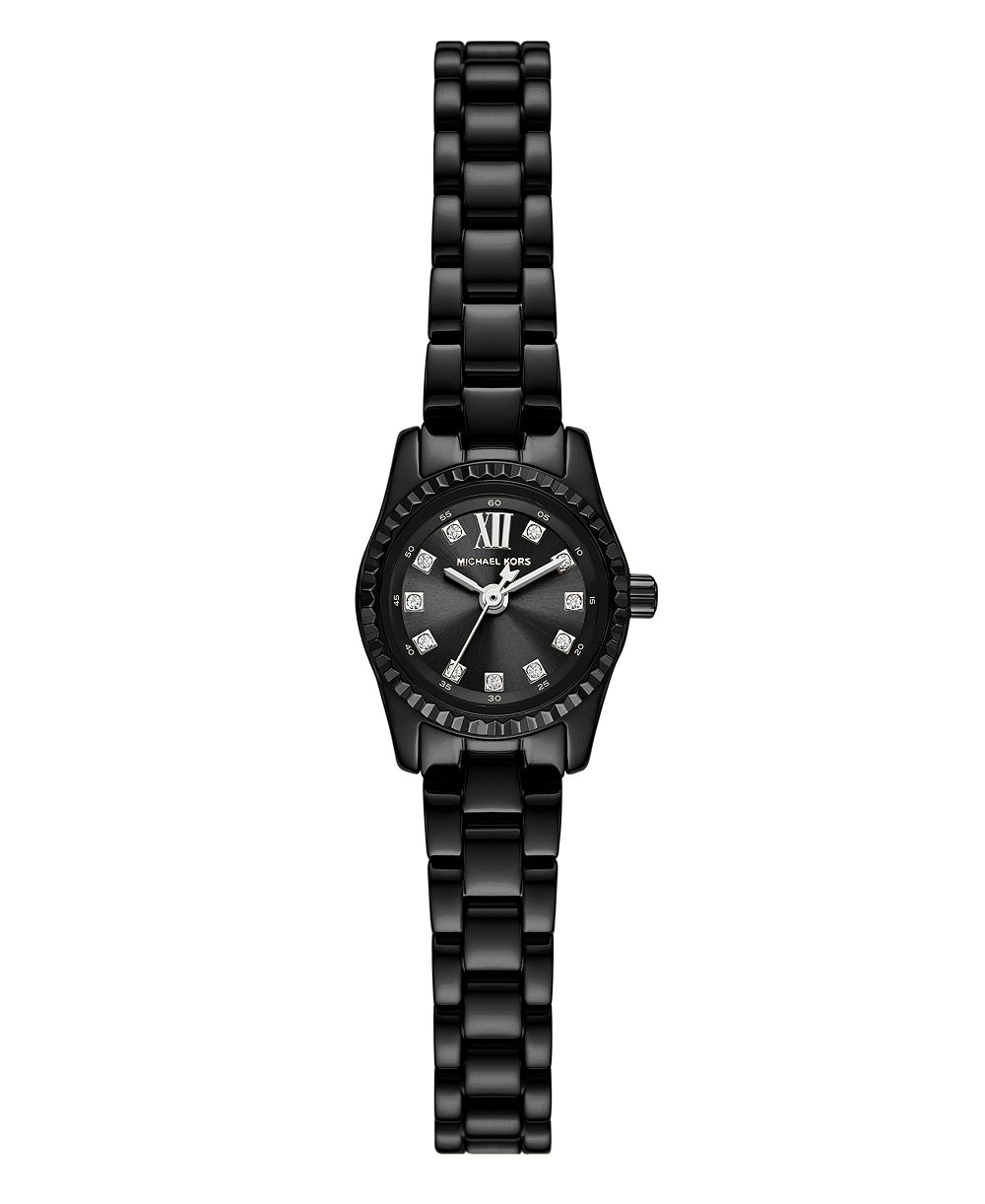 MICHAEL Michael Kors Women's Quartz Lexington Black Stainless Steel Bracelet Watch 19mm