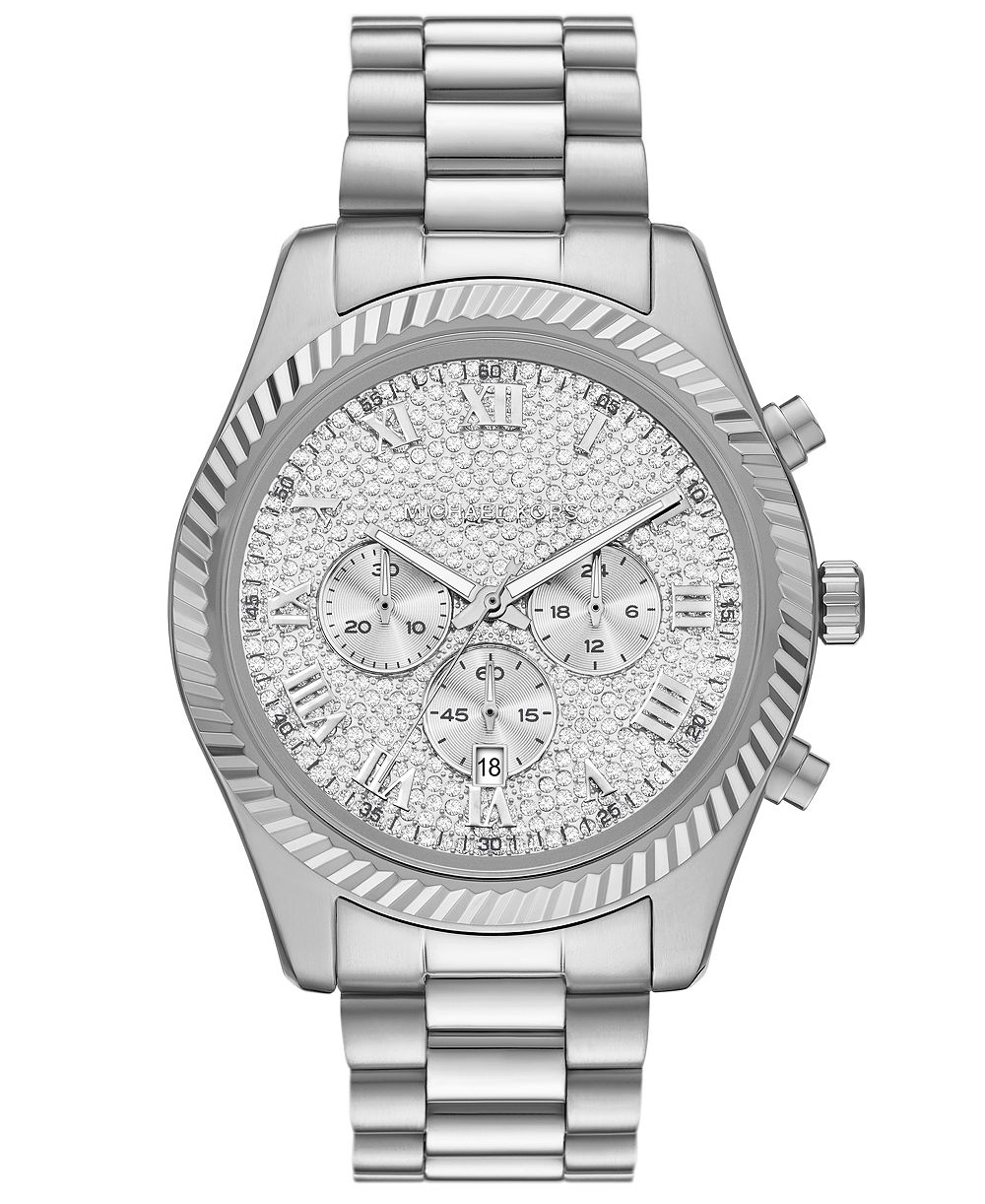 MICHAEL Michael Kors Men's Quartz Chronograph Stainless Steel Bracelet Watch 45mm