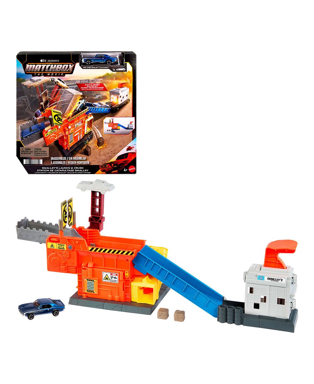 Matchbox набор для игр Smalley's Launch & Crush из фильма в масштабе 1:64, для возраста 4+
