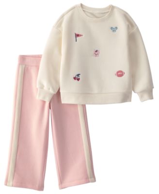 Комплект из 2-х предметов Carter's Toddler Girls' 2T-5T Varsity Fleece Sweatshirt and Pants