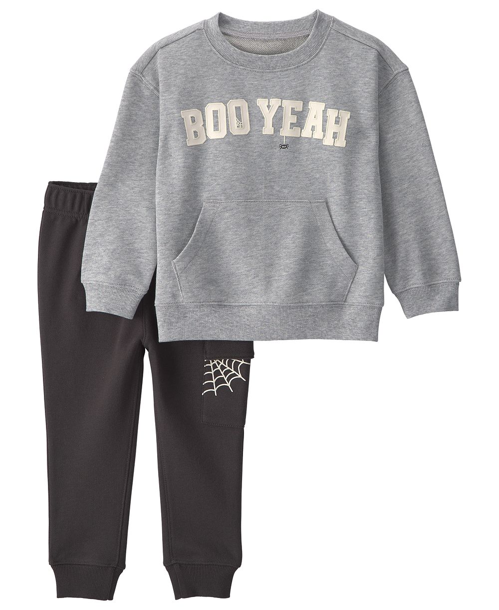 Carter's Toddler Boys' 2T-5T Boo Yeah Halloween Top and Jogger Pants, 2-Piece Set
