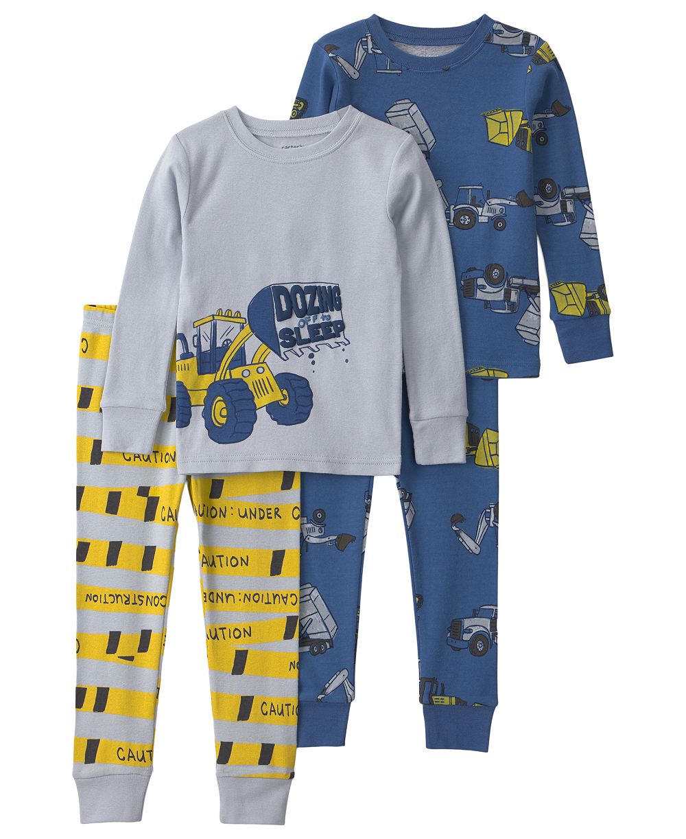 Детский комплект пижам Carter's 4-Piece Set с длинным рукавом