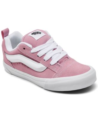Vans Девочкам Knu Skool пуховые кроссовки с язычком и воротником на щиколотке и длинными шнурками
