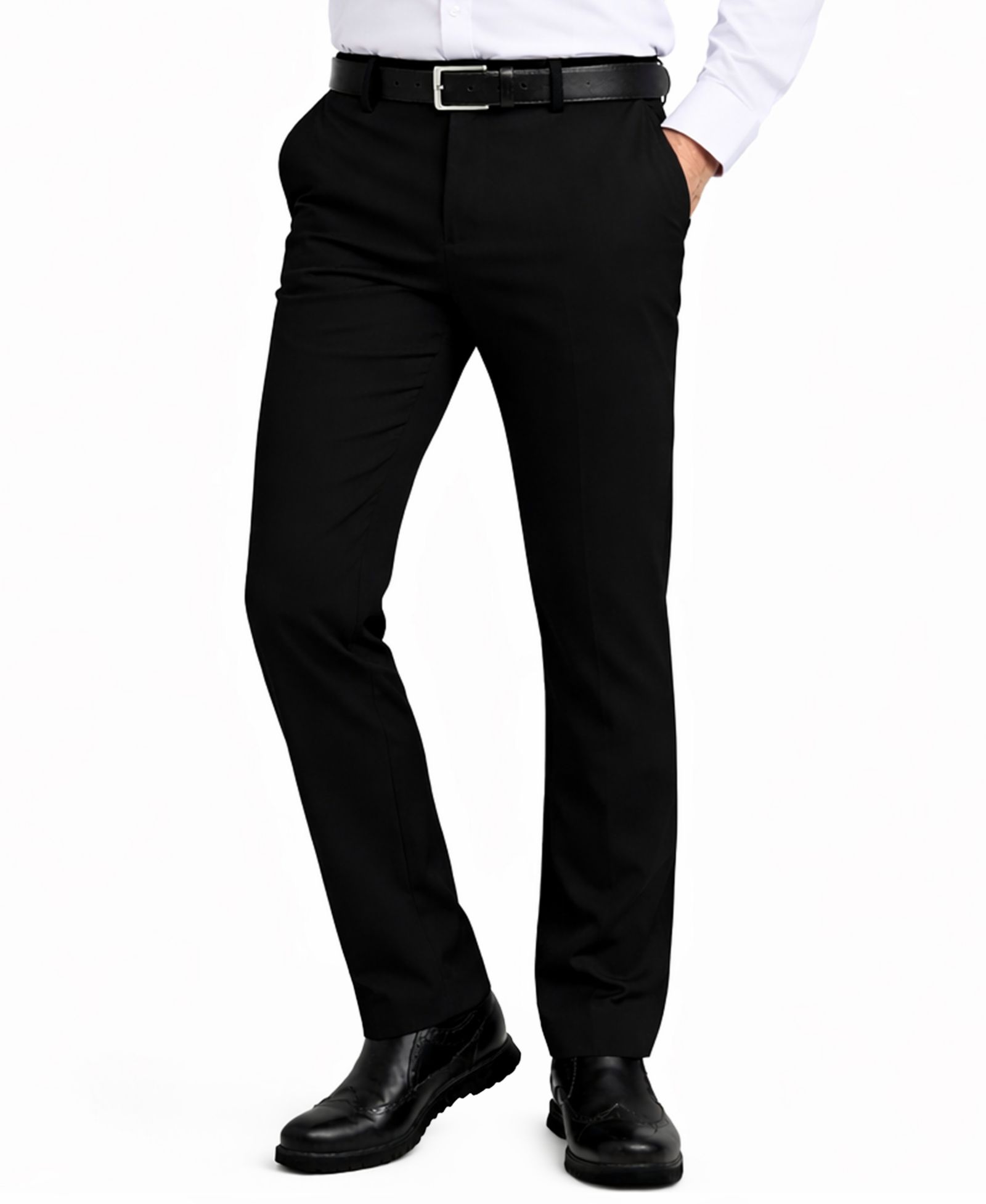 Galaxy By Harvic Men's Slim-Fit Woven Stretch Pants