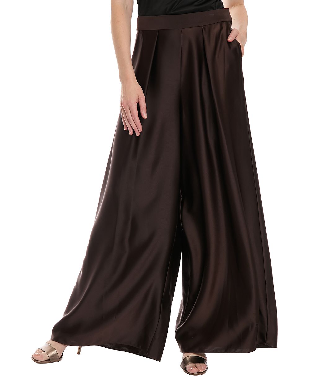 Muse Women's High-Waisted Pleated Wide-Leg Pants