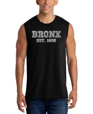 LA Pop Art Men's Bronx Est. 1898 Vintage Graphic Tank Top