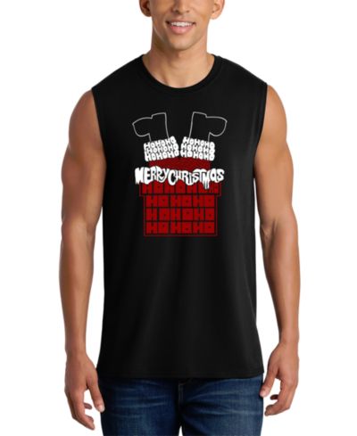 LA Pop Art Men's  Santa Claus Graphic Tank Top