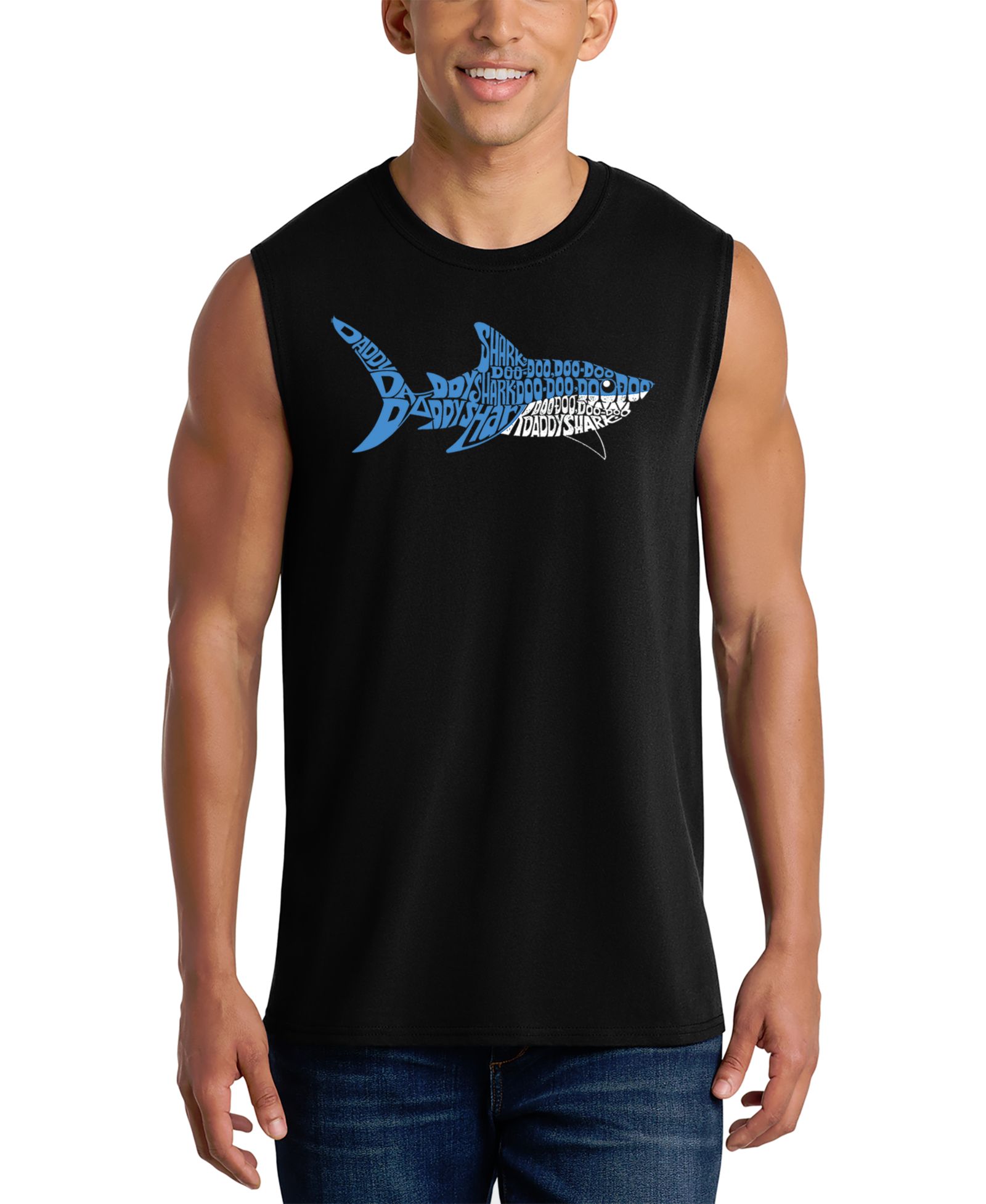 Мужской топ LA Pop Art Shark Graphic