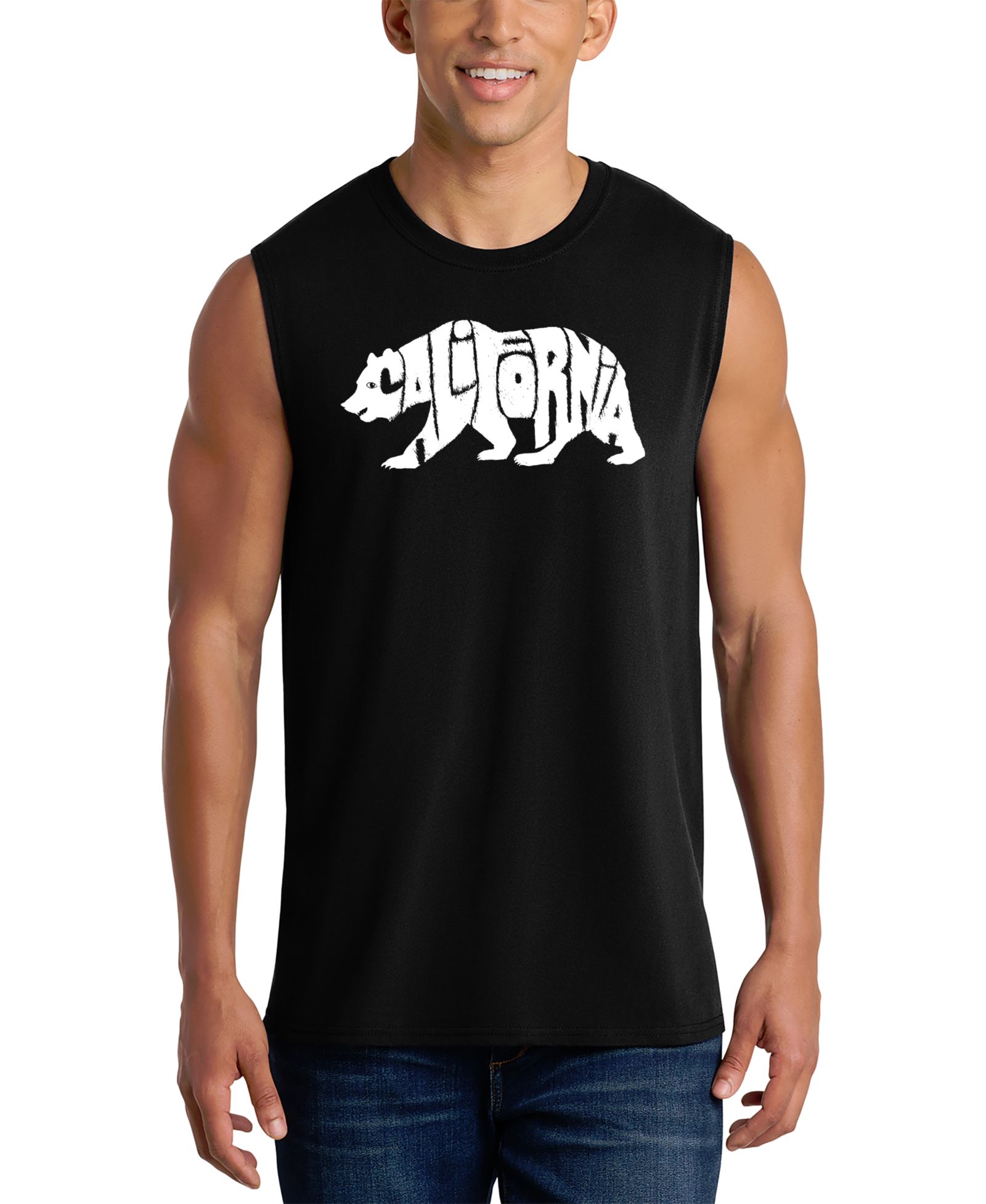 Мужская майка LA Pop Art California Bear Graphic