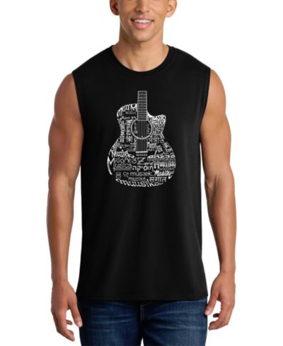 LA Pop Art Men's Guitar Graphic Tank Top