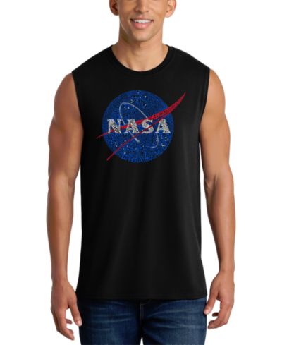 LA Pop Art Men's NASA Insignia Graphic Tank Top