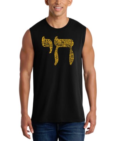 LA Pop Art Men's Chai Life Word Art Tank Top