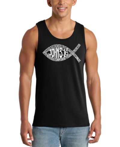 LA Pop Art Men's Christian Bible Word Art Tank Top