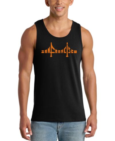 LA Pop Art Men's San Francisco Bridge Graphic Tank Top