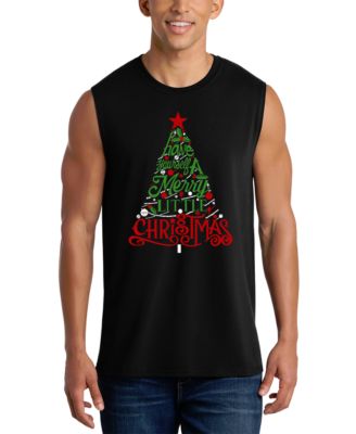 Мужская майка LA Pop Art с графическим принтом Merry Christmas Tree