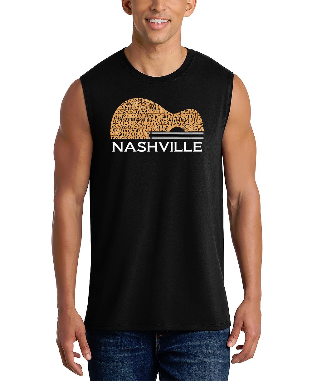 Мужской графический топ LA Pop Art Nashville Guitar