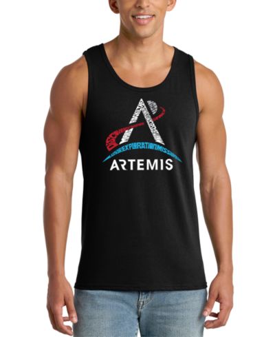 LA Pop Art Men's NASA Artemis A Logo Tank Top