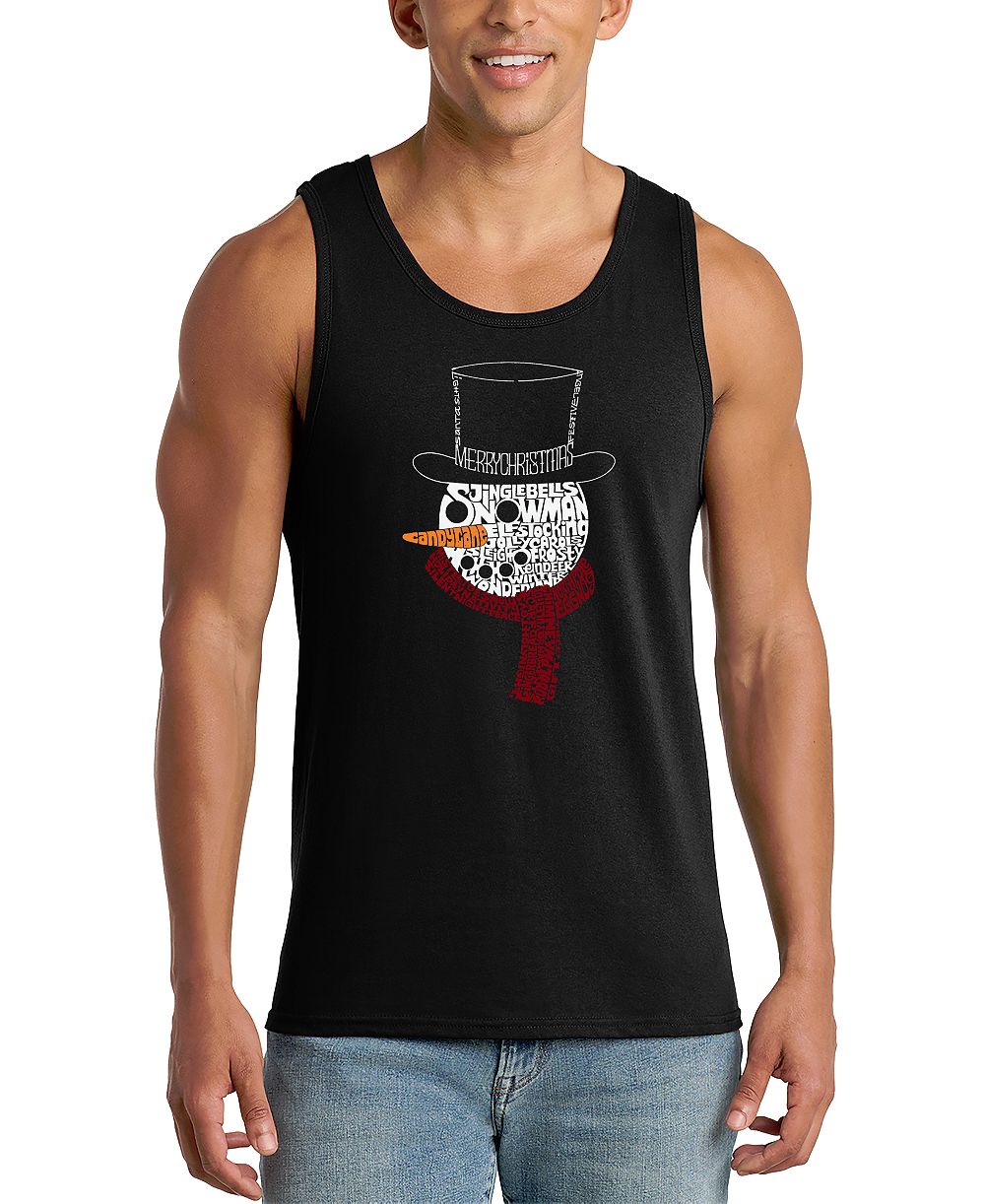 LA Pop Art Мужской топ с принтом Snowman Top Hat