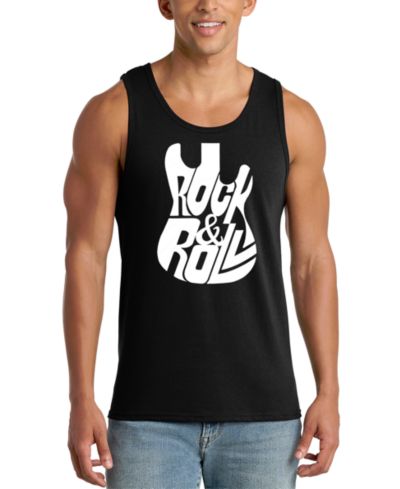 LA Pop Art Men's Rock & Roll Print Tank Top
