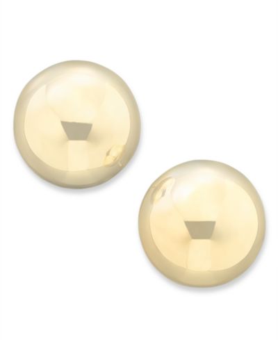 Серьги-гвоздики Gold Ball Stud (8mm) в 14k Yellow, White или Rose Gold