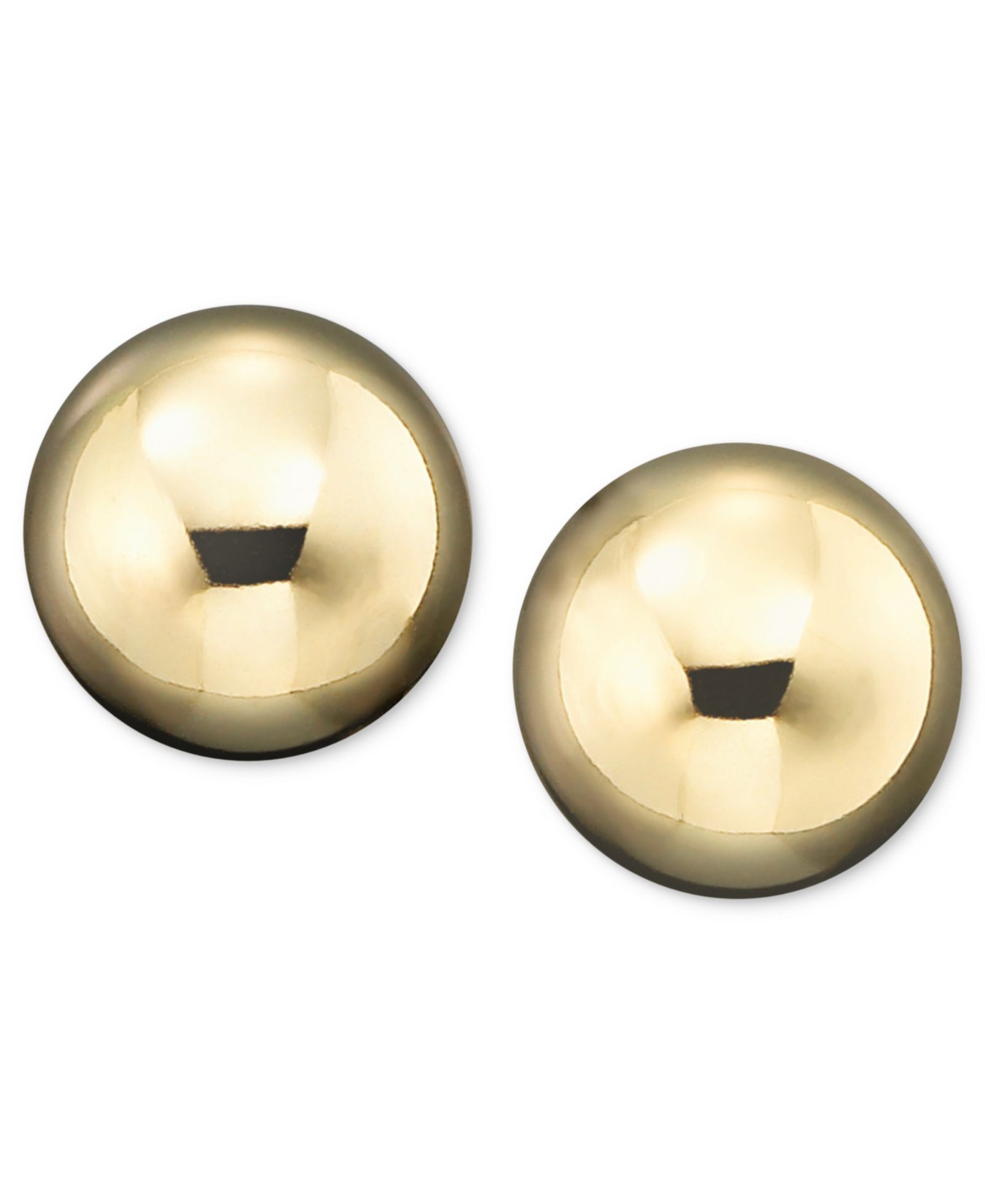 Серьги-гвоздики Gold Ball (6mm) в 14k Yellow, White или Rose Gold