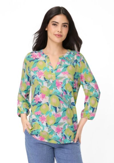 Olsen Women's Lush Lemon Print T-Shirt