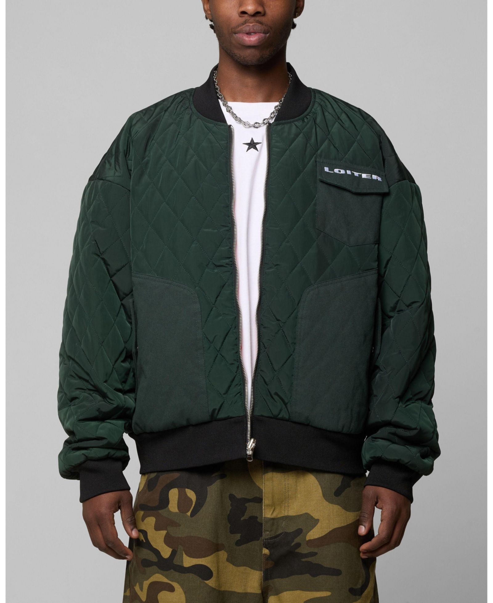 Loiter Men's Cyber Reversible Bomber Jacket