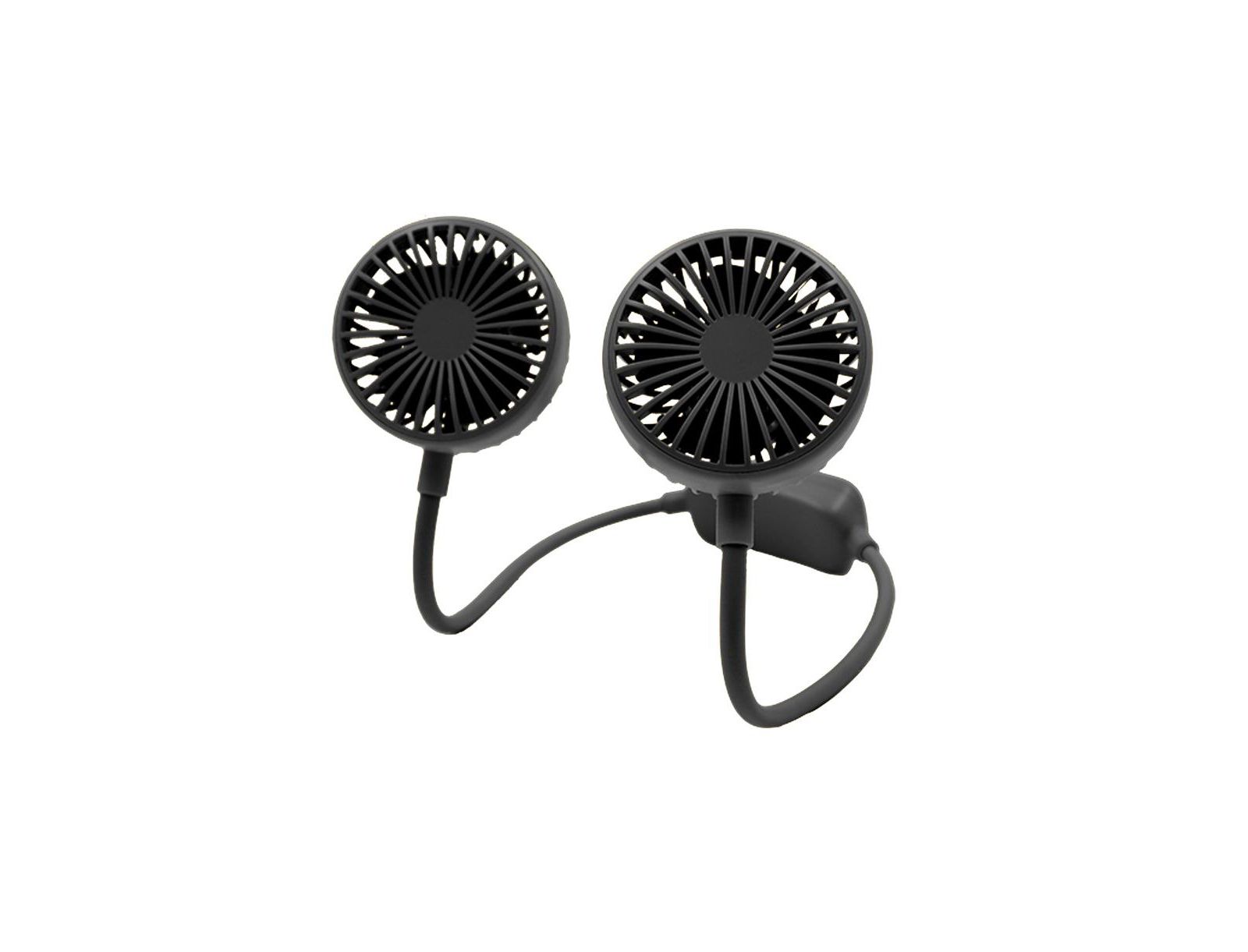GabbaGoods Neck Wrap Fan with Adjustable and Secure Goose Neck, Comfortable and Long Lasting, 3 Speeds