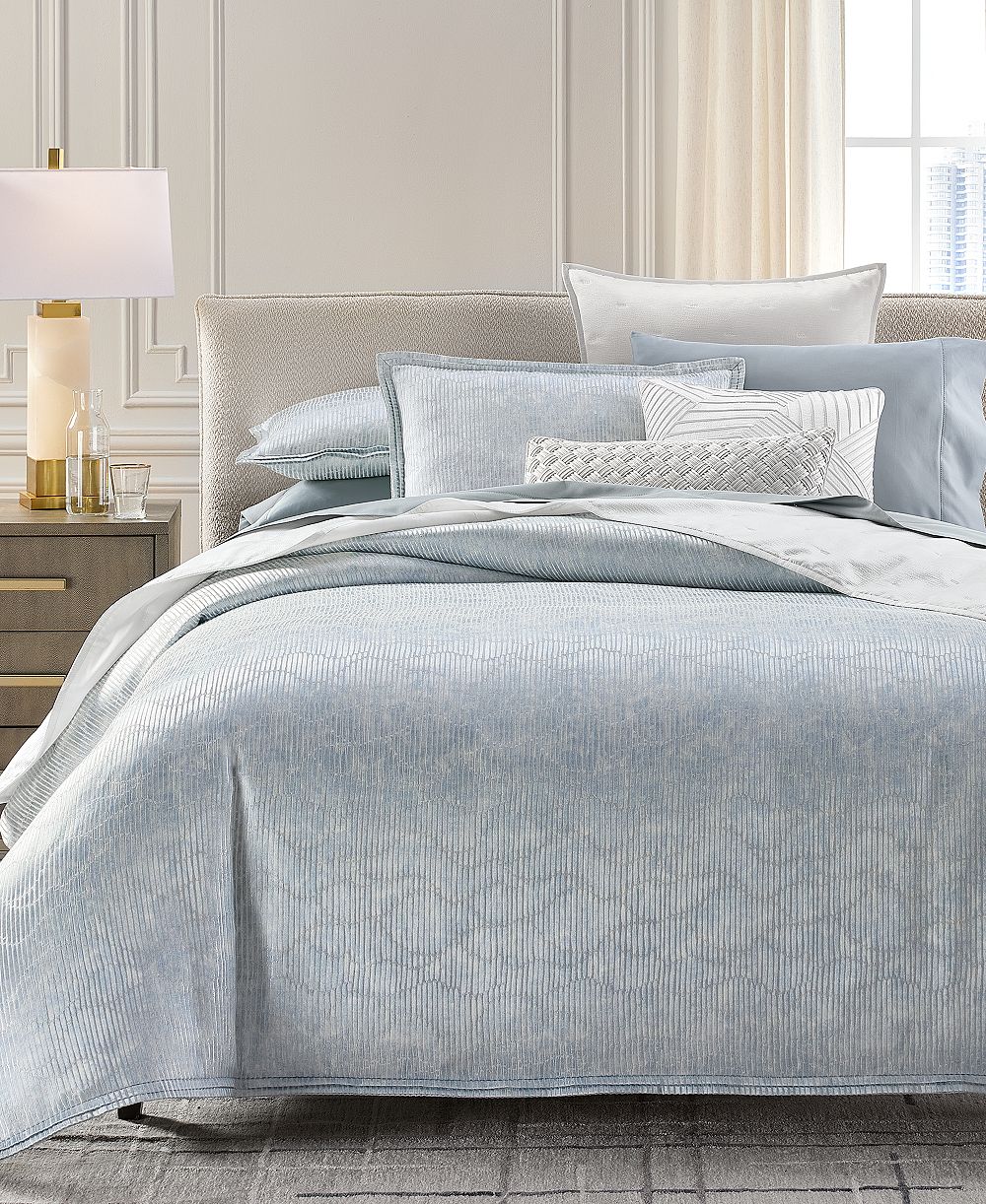 Hotel Collection комплект из 3 предметов стеганого одеяла Lustre Wave, King