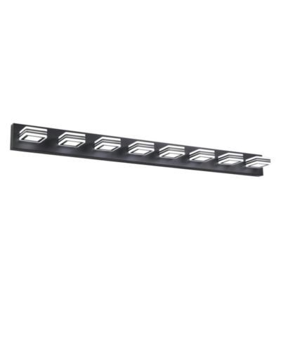 Светильник BUSDAYS 52 Inch Modern 8 Light LED Vanity Light Sleek Bathroom Wall Fixture Iron and Acrylic Dimmable