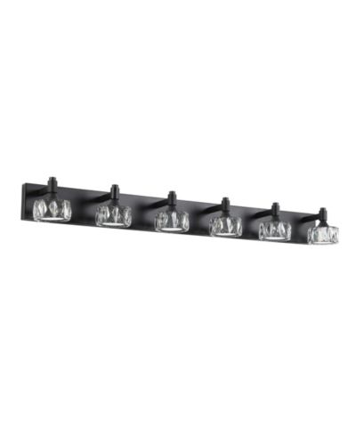 BUSDAYS Современный настенный светильник Vanity Light 6 Light Matte LED с хрустальными стеклянными плафонами