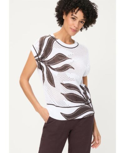 Olsen Women's Ajour Knit Sweater