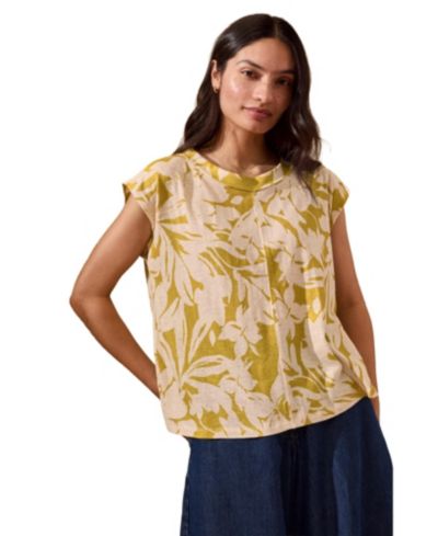 Celtic & Co. Women's Sleeveless Floral Jersey Top