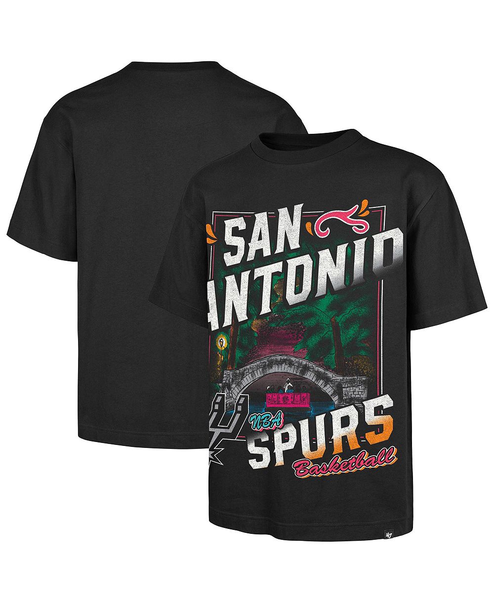 Мужская футболка '47 Brand Black San Antonio Spurs Regional Franklin T-Shirt